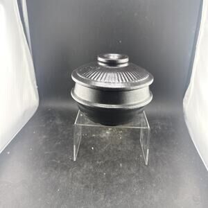 Authentic Korean Ttukbaegi Glazed Clay Pot Earthenware Soup Stew Bowl Lid
